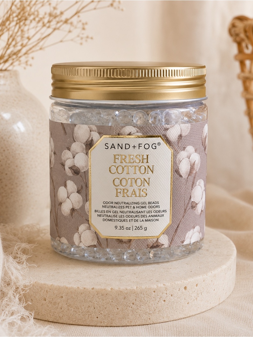 SAND+FOG Fresh Cotton Odor Neutralizing Gel Beads